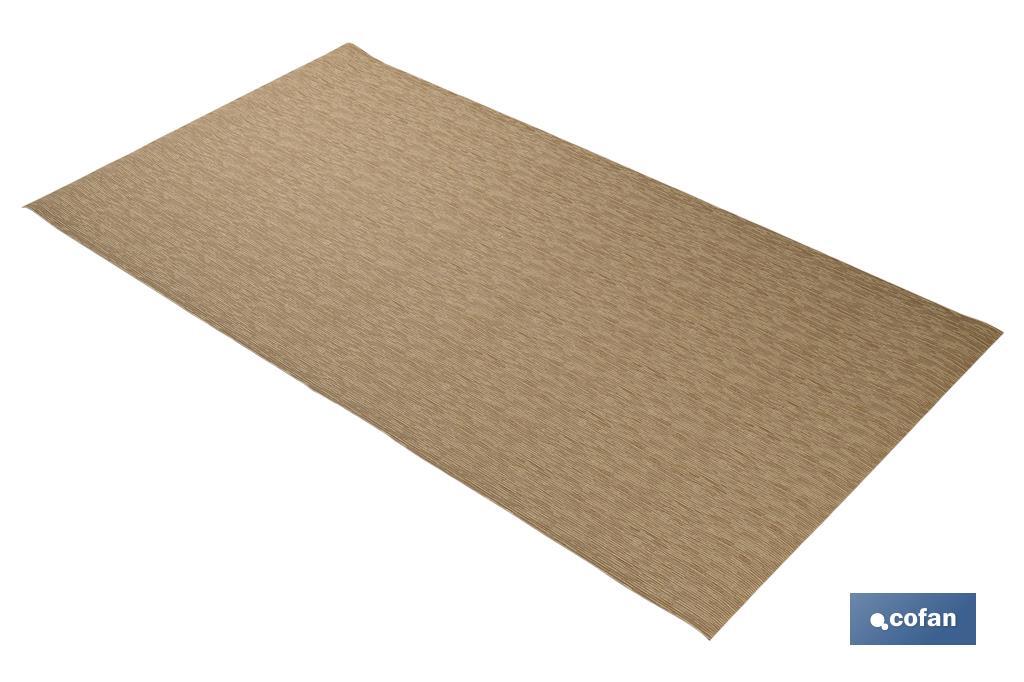 Alfombra antideslizante para hogar | Dos medidas diferentes | Color beige - Cofan