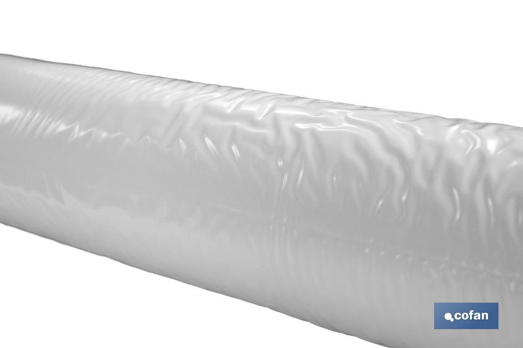 Protector de mesa, Medidas: 1,40 x 50 m, Material PVC, Color blanco, Tarjeta de Fidelización