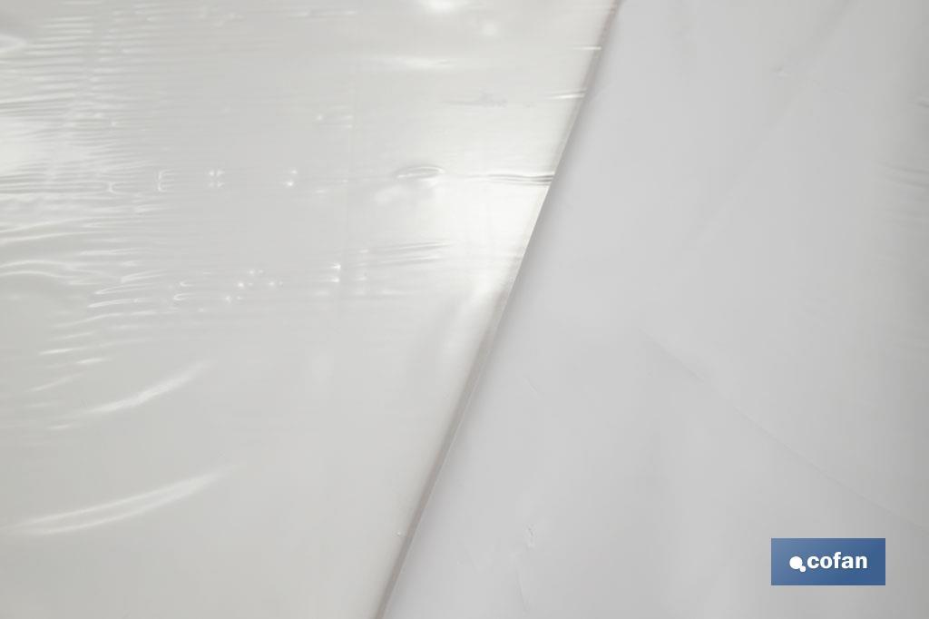 Rollo de protector de mesa | Color: blanco | Material: PVC | Absorbente | Medidas: 1,40 x 50 M - Cofan