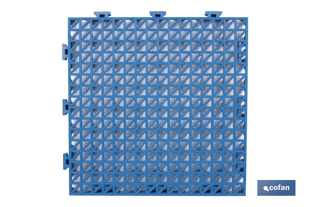 Loseta Alveolada | Set de 4 Unidades | 4 colores diferentes | Material PVC | Medidas 33 x 33 x 2 cm - Cofan