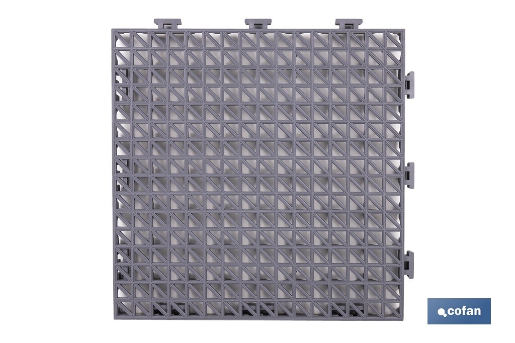 Loseta Alveolada | Set de 4 Unidades | 4 colores diferentes | Material PVC | Medidas 33 x 33 x 2 cm - Cofan