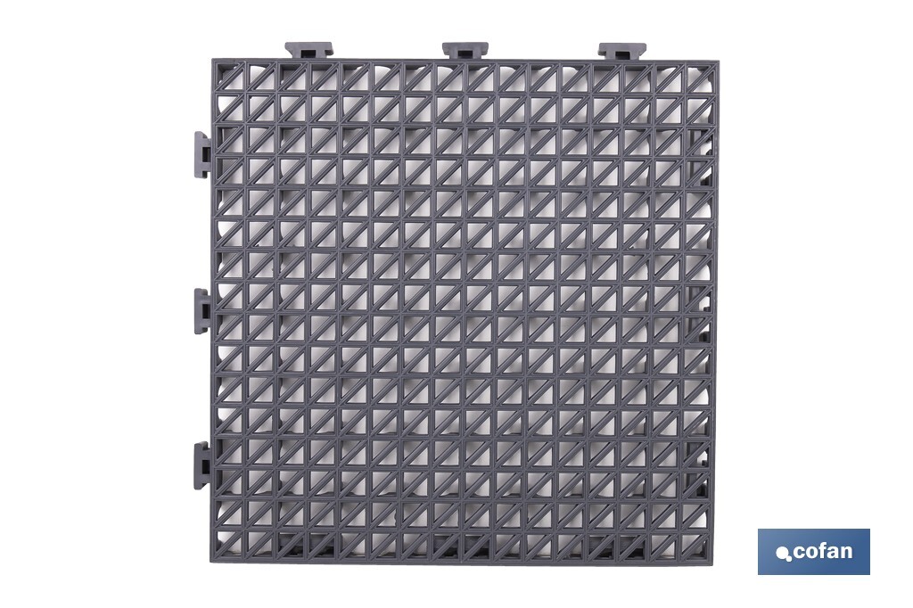 Loseta Alveolada | Set de 4 Unidades | 4 colores diferentes | Material PVC | Medidas 33 x 33 x 2 cm - Cofan