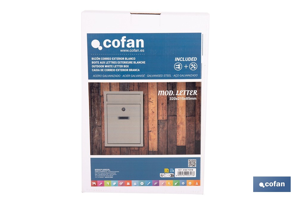 Buzón exterior correo Mod.Letter - Cofan