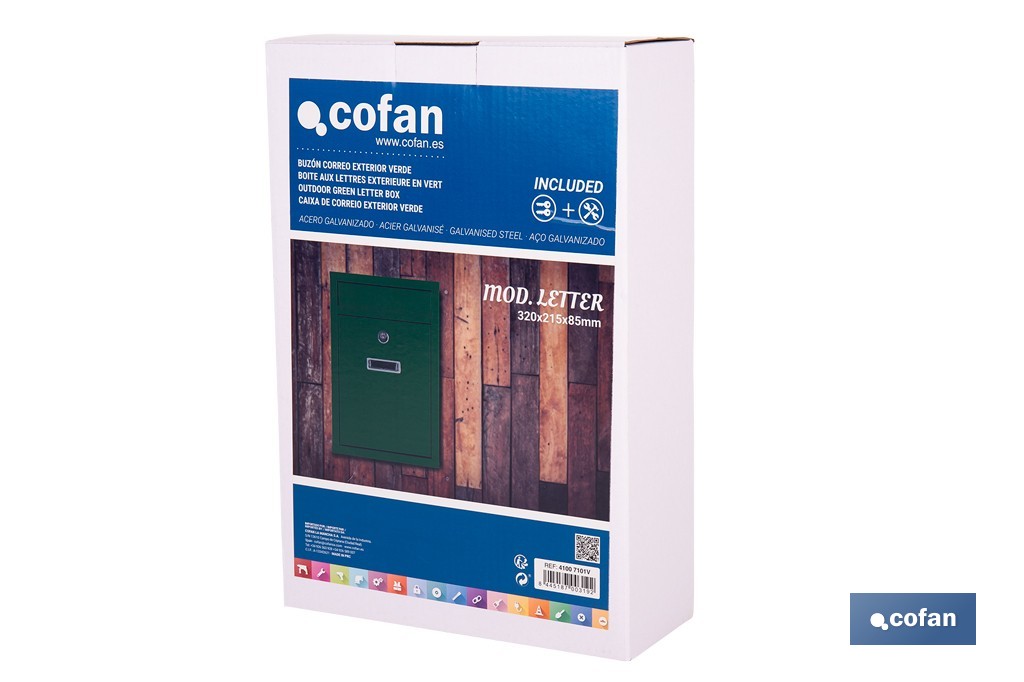 Buzón exterior correo Mod.Letter - Cofan