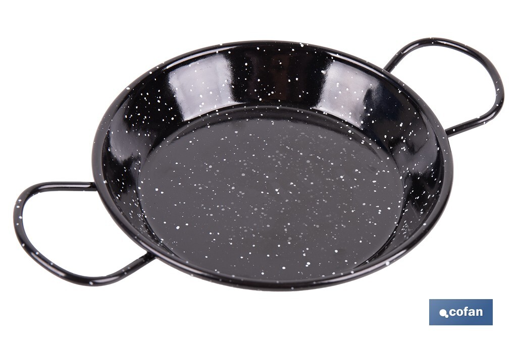 Paellera de Acero Esmaltado | Paellera Tradiconal | Paellera con 2 Asas | Varios Diámetros - Cofan
