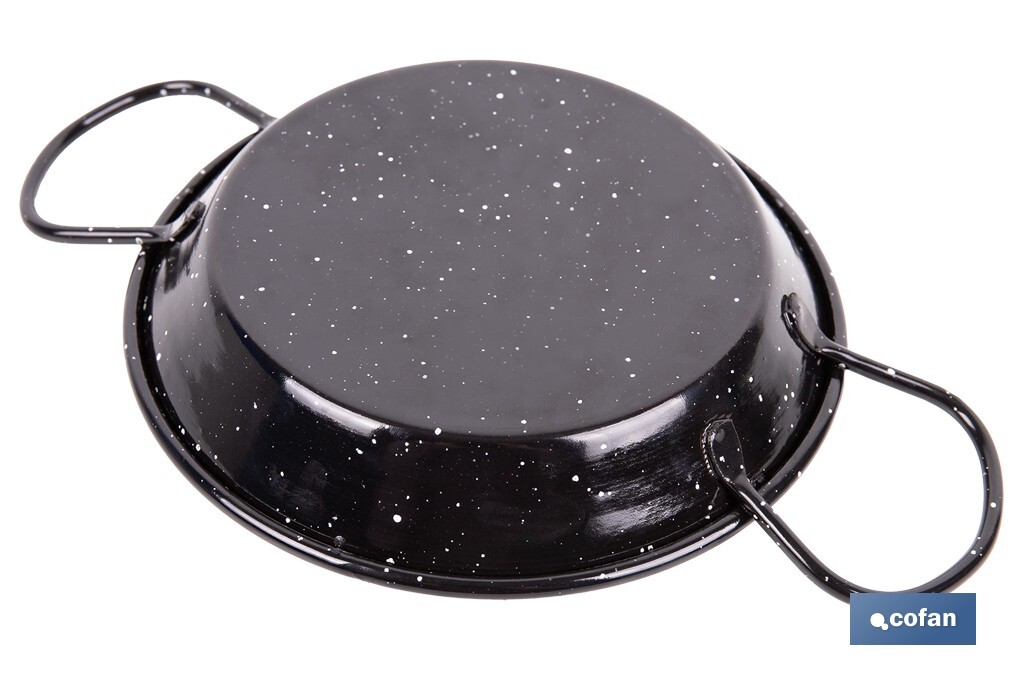 Paellera de Acero Esmaltado | Paellera Tradiconal | Paellera con 2 Asas | Varios Diámetros - Cofan