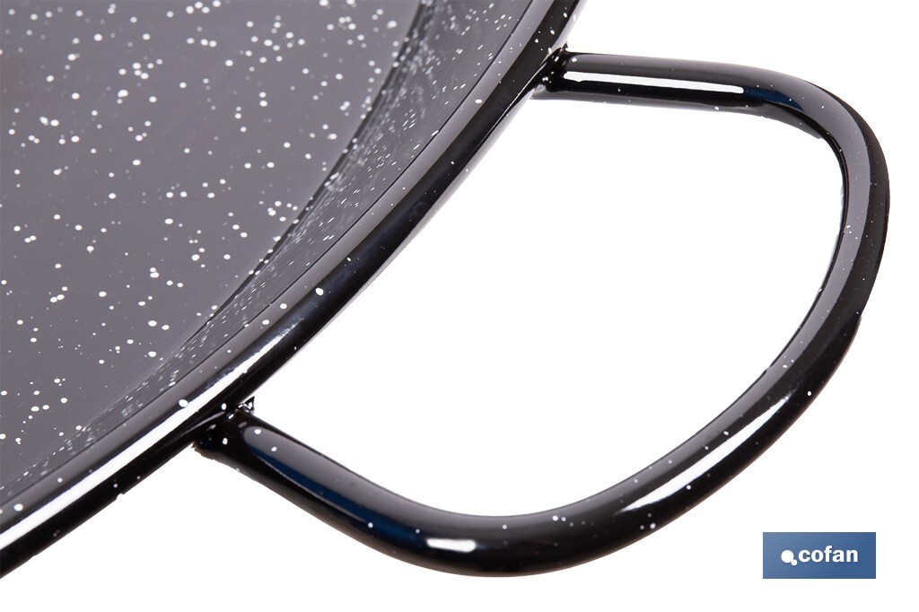 Enamelled steel paella pan | Traditional design | Paella Pan with 4 Handles
 - Cofan
