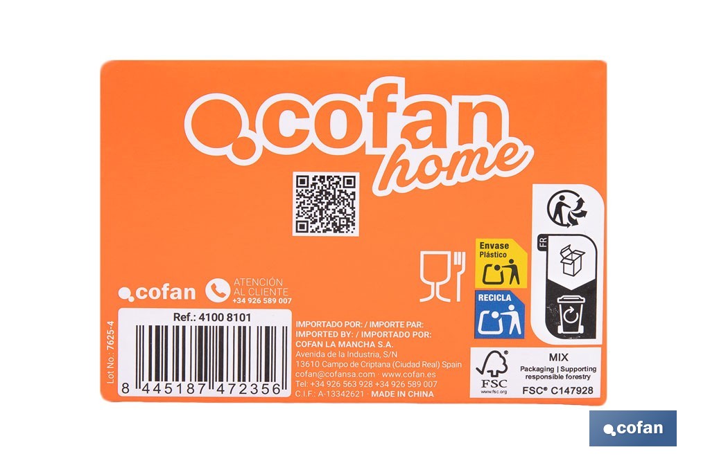 Cortador manual de alimentos | Diferentes formas de corte | Adecuado para alimentos blandos - Cofan