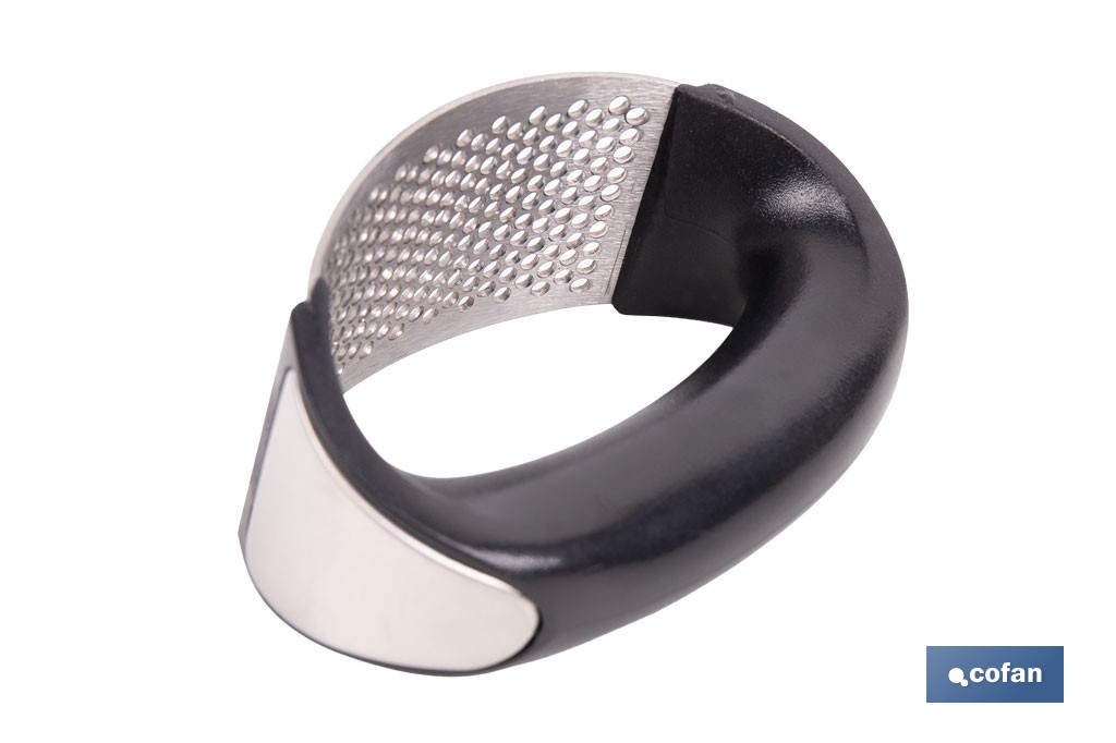 Prensador de ajos ergonómico | Material: acero inoxidable | Apto para lavavajillas, fácil de limpiar - Cofan