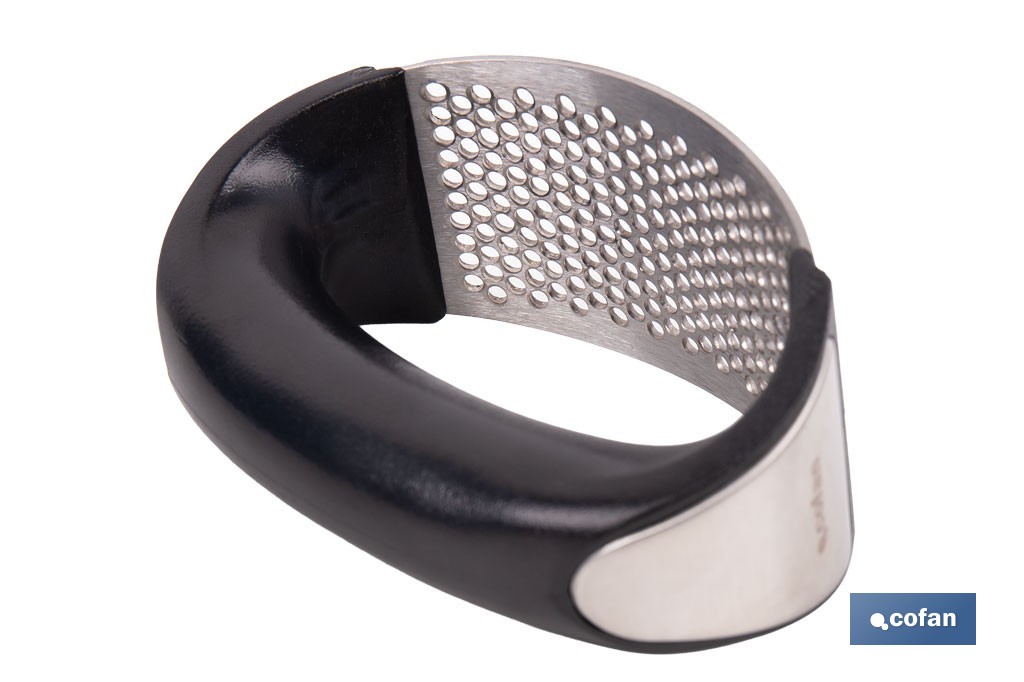 Prensador de ajos ergonómico | Material: acero inoxidable | Apto para lavavajillas, fácil de limpiar - Cofan