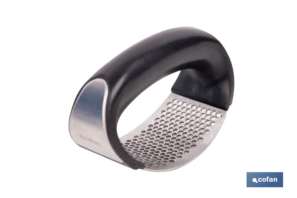 Prensador de ajos ergonómico | Material: acero inoxidable | Apto para lavavajillas, fácil de limpiar - Cofan
