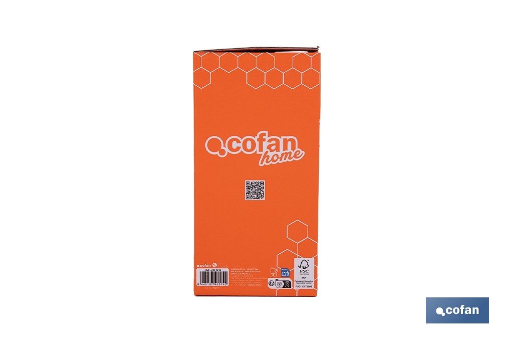 Cafetera italiana inducción | Capacidad: 6 tazas | Cuerpo de aluminio | Mangos de madera | Apta para todo tipo de fuegos | Disponible en diferentes colores - Cofan