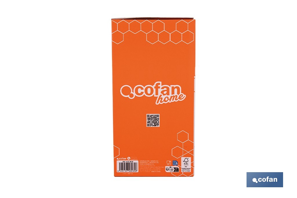 Cafetera italiana inducción | Material: aluminio | Mangos de nylon | Apta para todo tipo de fuegos | Disponible en diferentes capacidades - Cofan