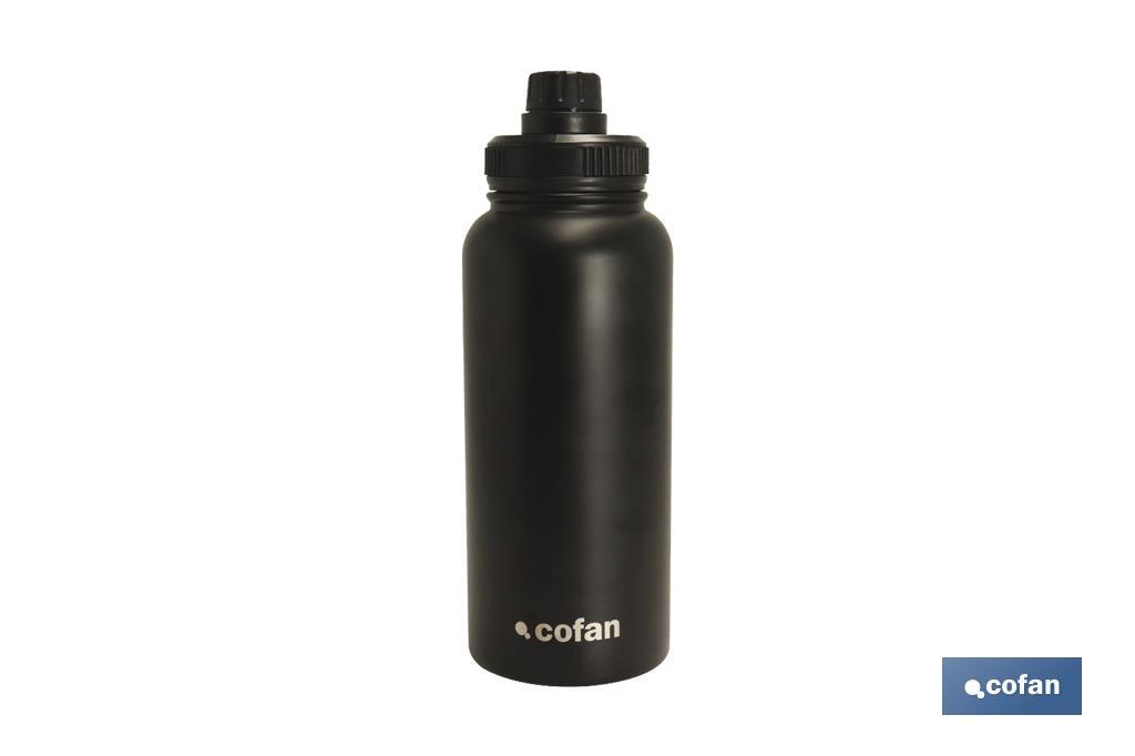 Extreme sports water bottle | Black | Capacity: 550ml or 950ml - Cofan