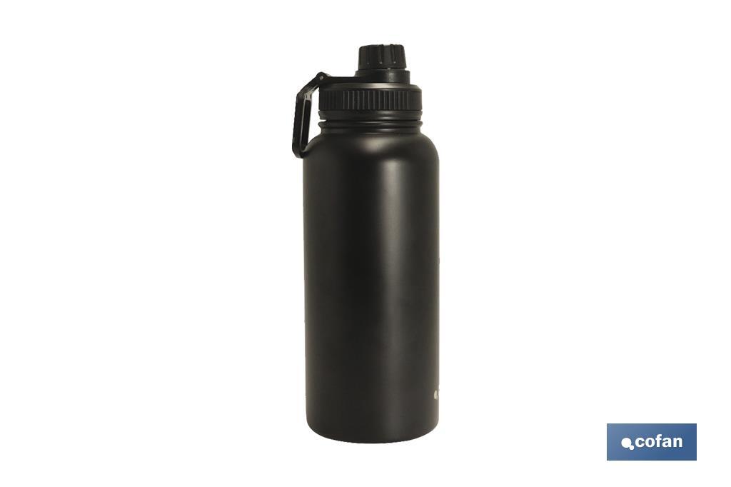 Extreme sports water bottle | Black | Capacity: 550ml or 950ml - Cofan