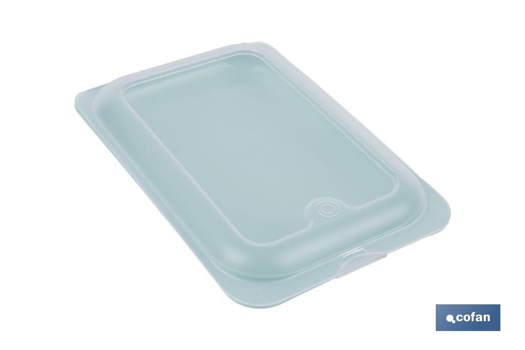 Pack de 4 fiambreras portaembutidos apilables | Tapa transparente | Conservación de alimentos | Medidas: 25 x 17 x 3 cm - Cofan