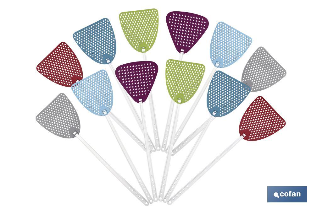 Fly swatter | Plastic | Pack of 12 units - Cofan