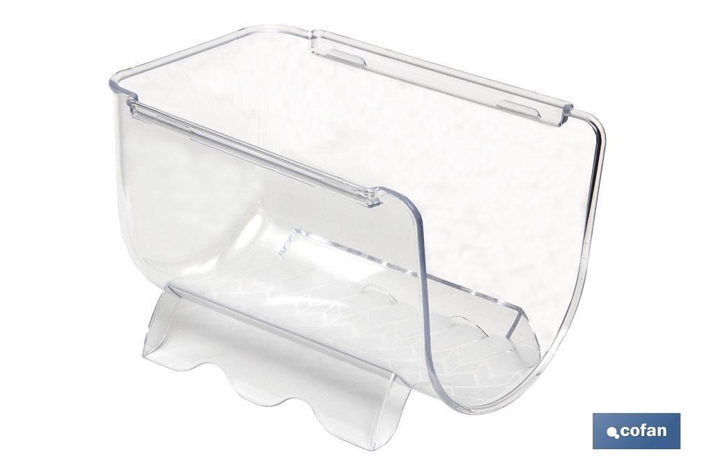 Garrafeira para frigoríficos | Para uma garrafa de 1 ou 2 L | Estante empilhável transparente - Cofan