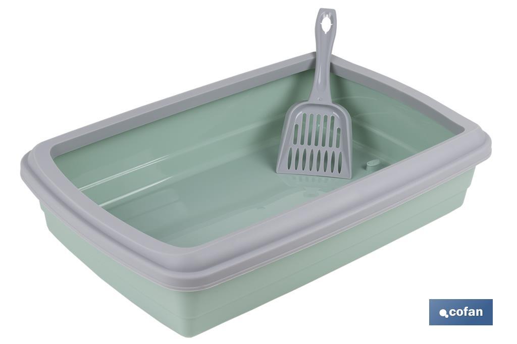 Cat litter tray | Two colours | Size: 47 x 31 x 11cm - Cofan