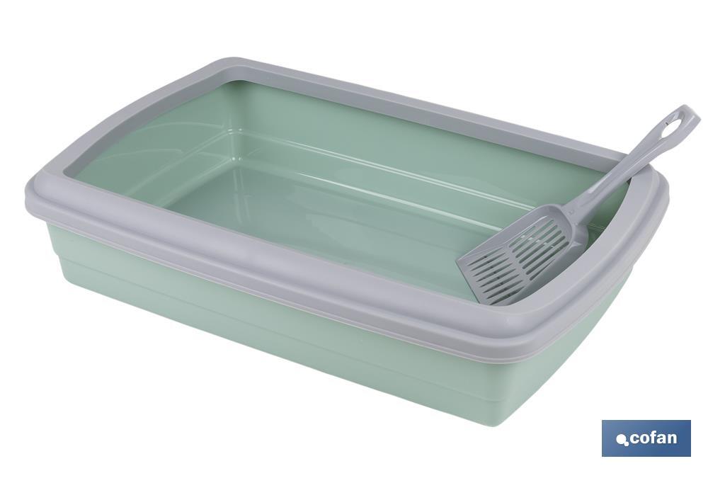 Cat litter tray | Two colours | Size: 47 x 31 x 11cm - Cofan