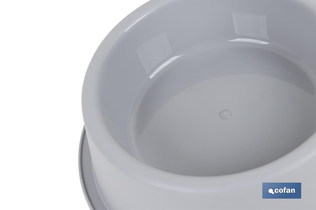 Round food bowl for pets | Available in 2 colours | Size: 24.5 x 7.5cm - Cofan