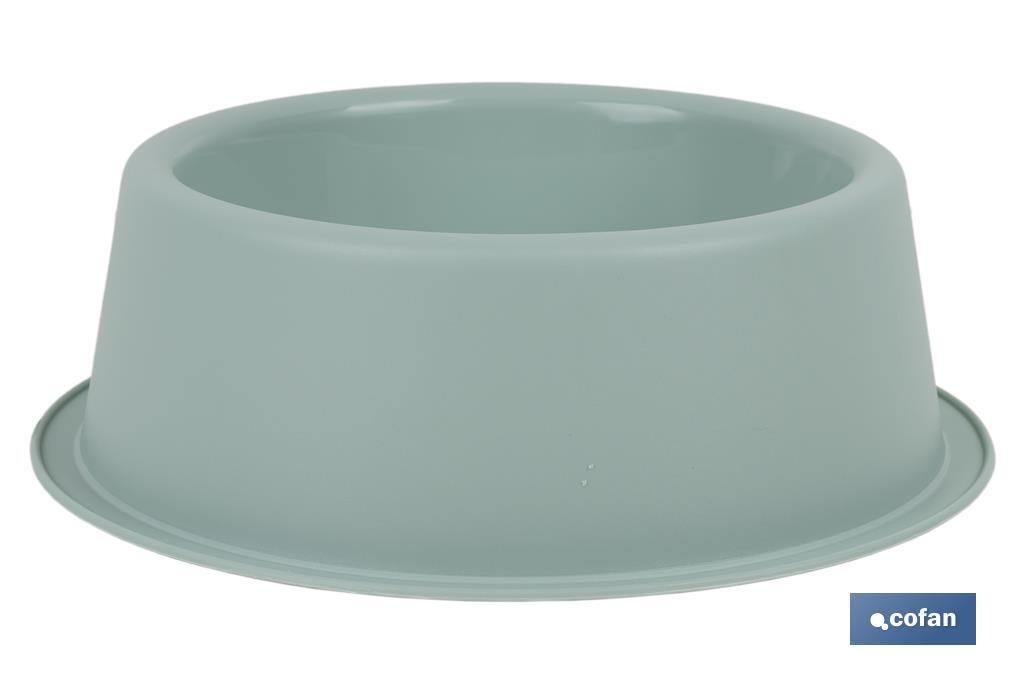 Round food bowl for pets | Available in 2 colours | Size: 24.5 x 7.5cm - Cofan