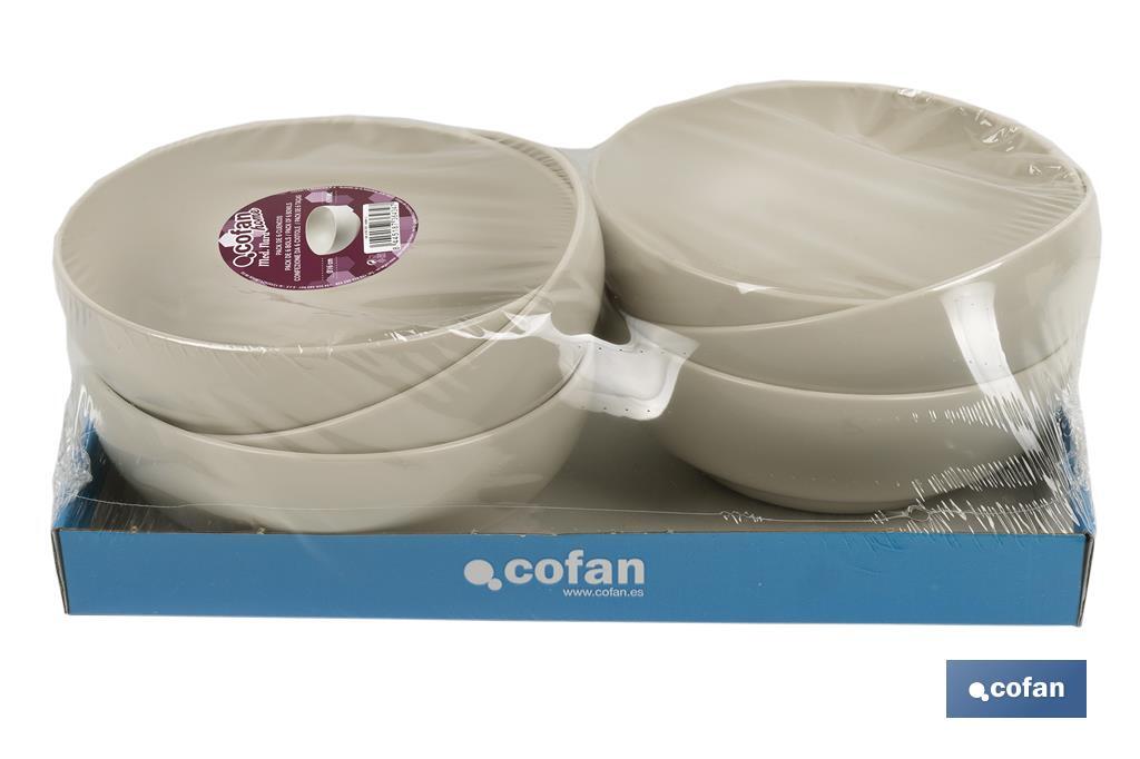 Round bowls | Available in two colours | Capacity: 800ml - Cofan