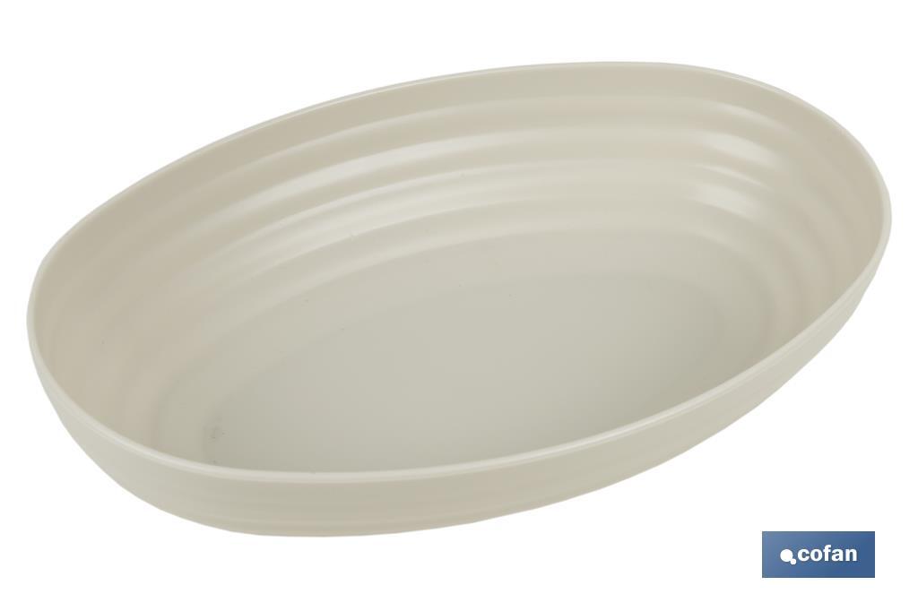 Multipurpose oval serving dish | Available in 2 colours | Size: 24 x 16 x 5.5cm - Cofan