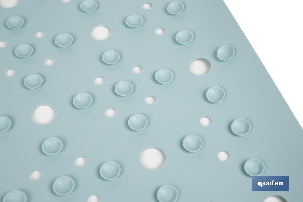 Tapete de banho quadrado | Adequado para banheira ou duche | Superfície antiderrapante | Várias cores | Medidas: 53 x 53 cm - Cofan