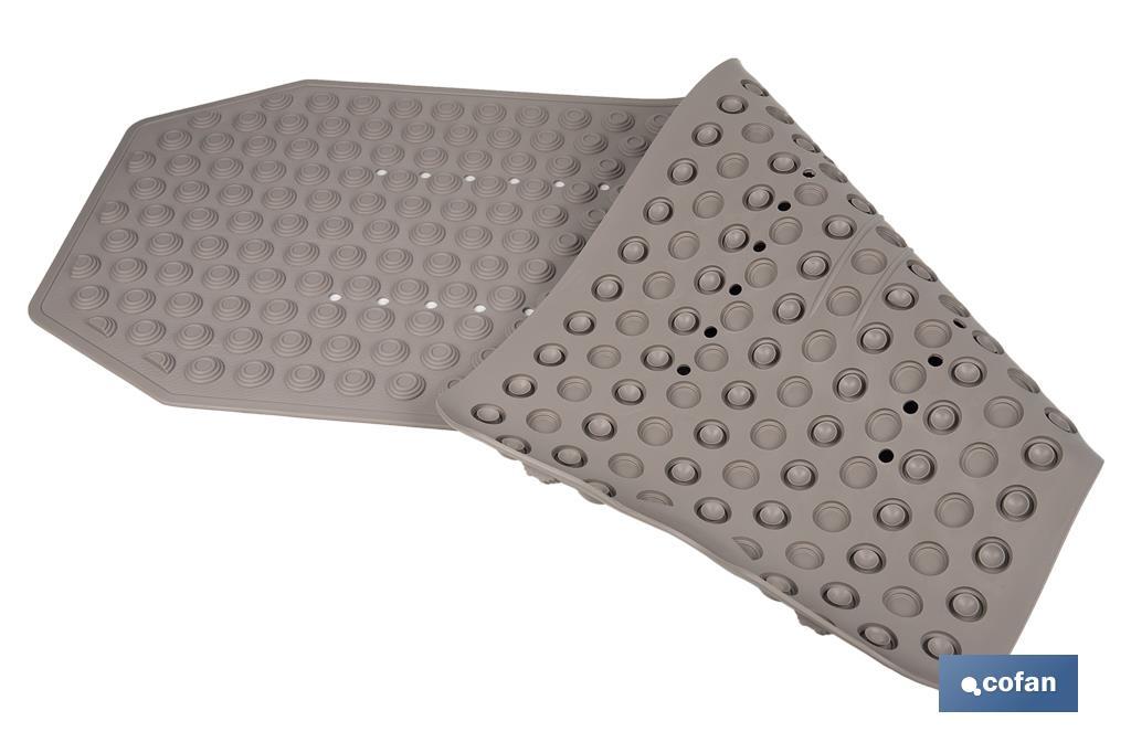 Cofan Tapete de banho | Tapete retangular | Para chuveiro ou banheira | Superfície antiderrapante | Tapete resistente com ventosas | Varias cores | Medidas: 40 x 104 cm - Cofan