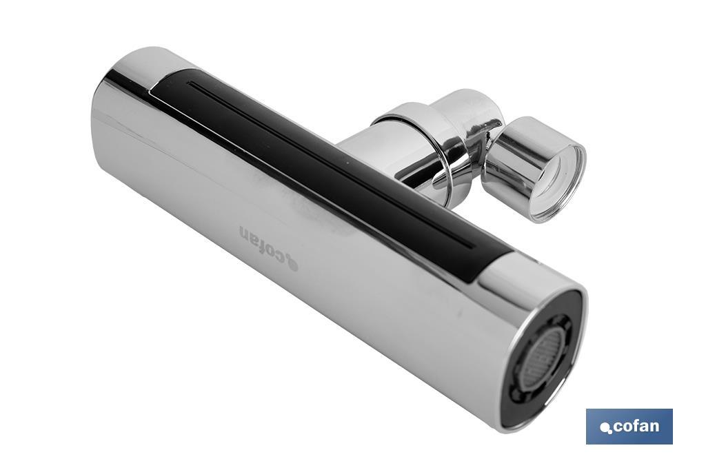 Aireador extensor multifunción 4 en 1 para grifo de cocina | Aireador giratorio 360° | Conector de latón M22-M24 - Cofan