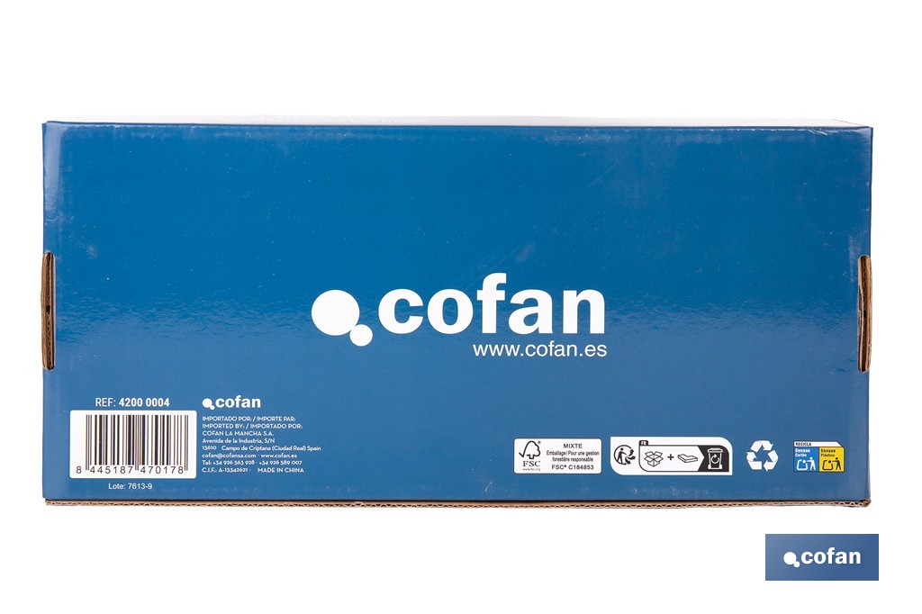 Grifería de cocina monomando con caño flexible negro | Grifo cromado | Incluye 2 latiguillos de 40 cm - Cofan