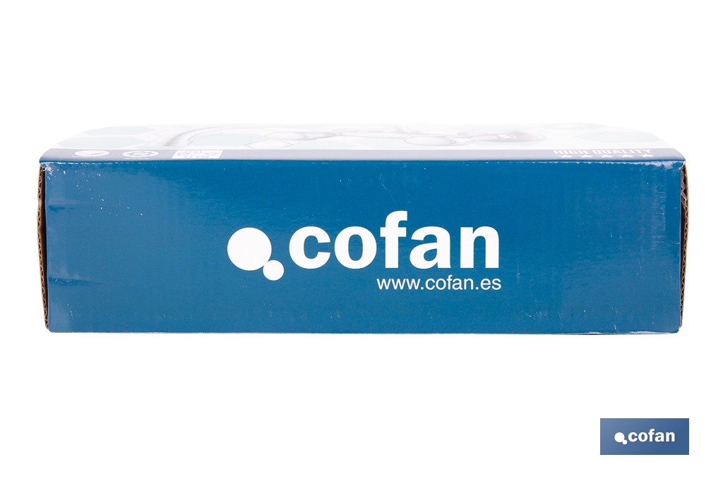 Grifo mezclador de pared con acabado cromado | Adecuado para cocina y lavadero | Disponible en diferentes distancias entre ejes - Cofan