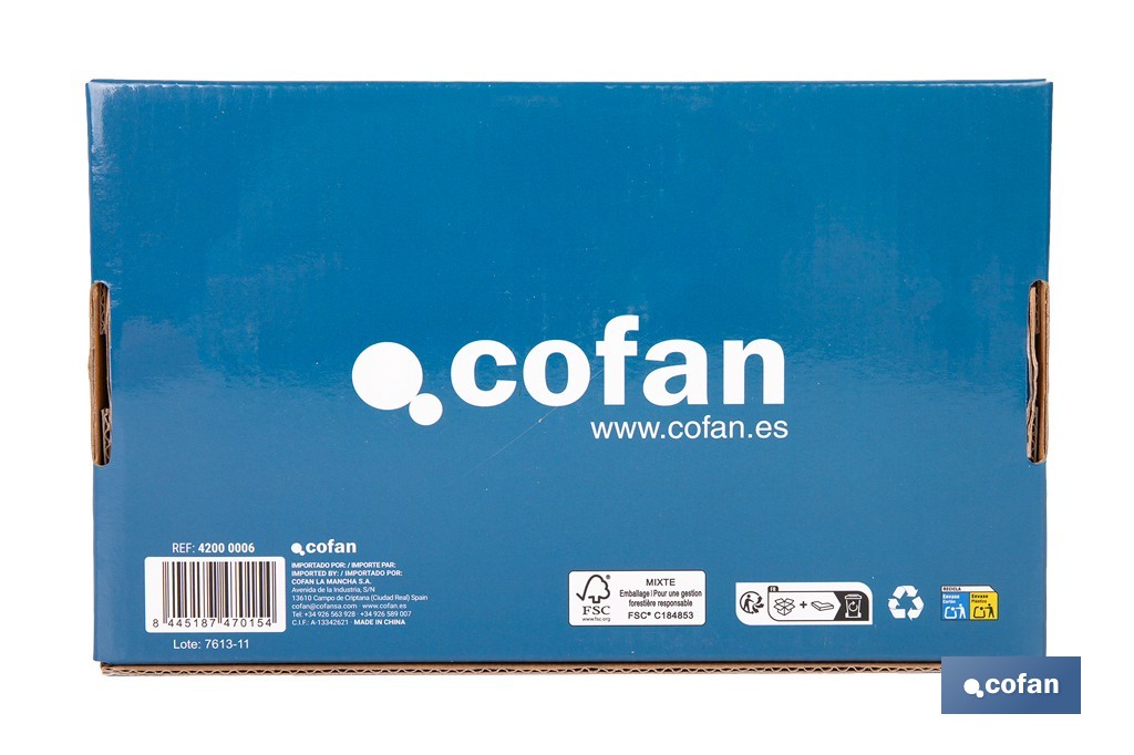 Grifo mezclador de pared con acabado cromado | Adecuado para cocina y lavadero | Disponible en diferentes distancias entre ejes - Cofan