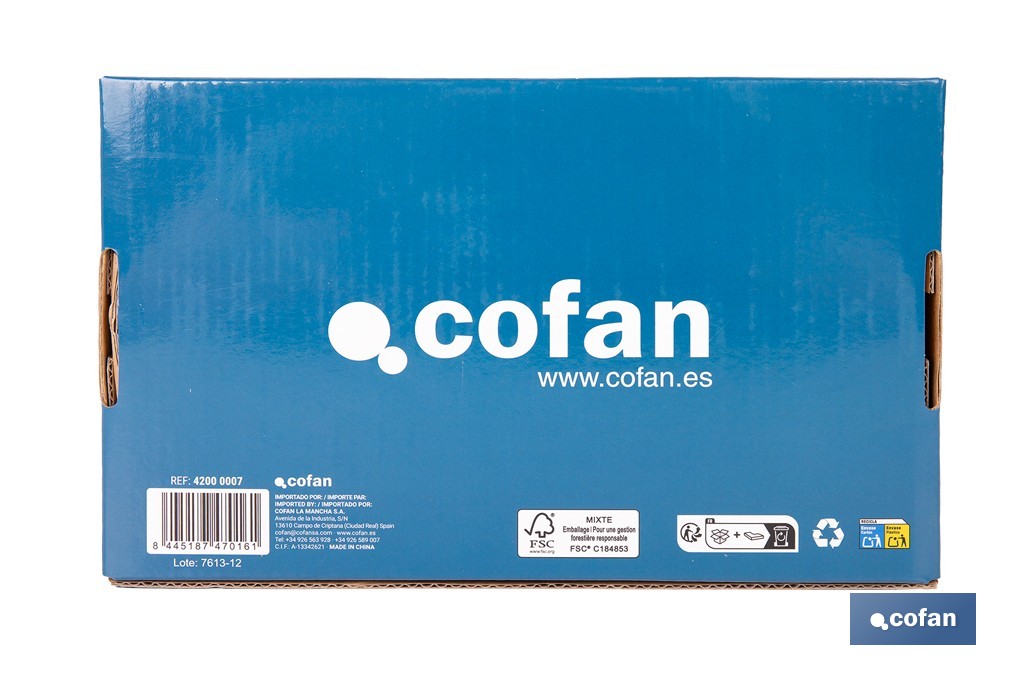 Grifo mezclador de pared con acabado cromado | Adecuado para cocina y lavadero | Disponible en diferentes distancias entre ejes - Cofan