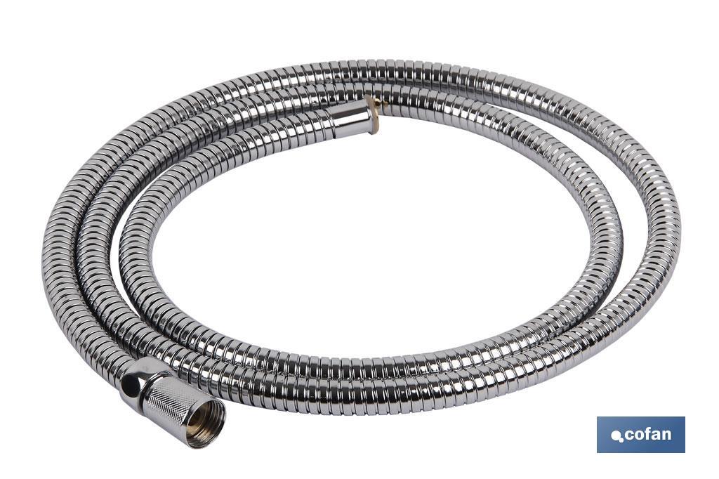 Flexo de Ducha Inoxidable Extensible | Medidas  1,75 / 2,2m | Rosca 1/2" - Cofan
