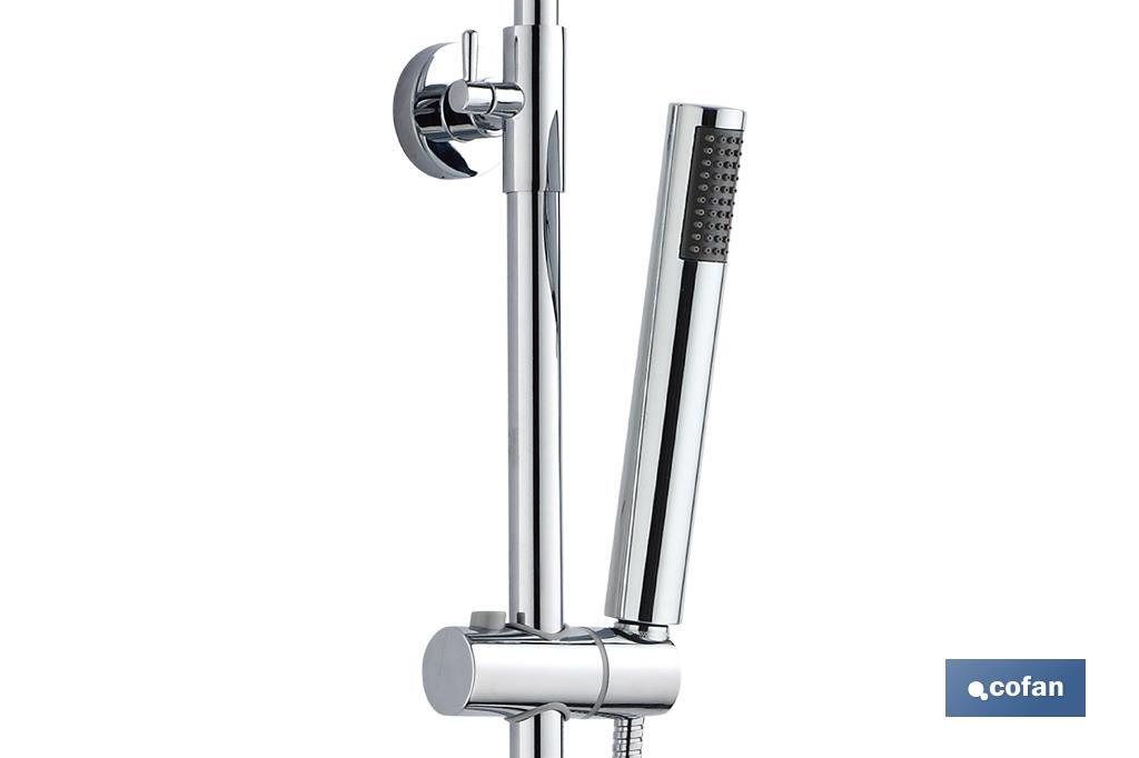 Columna de Ducha con Grifería Monomando | 5 Piezas |Fabricado en ABS Cromado - Cofan