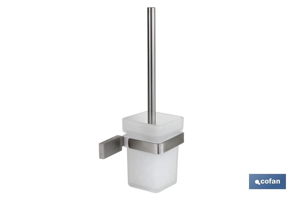 Toilet brush holder | Madeira Model | 304 stainless steel | Satin finish - Cofan