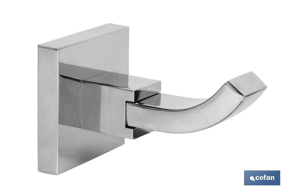 Robe hook | Marvao Model | 304 stainless steel | Polished finish - Cofan