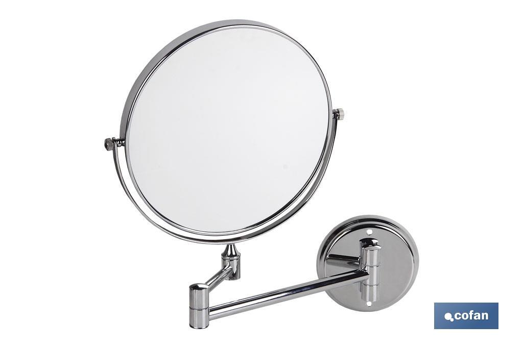 Round Cosmetic Mirror 3X, Lagoa Model - Cofan