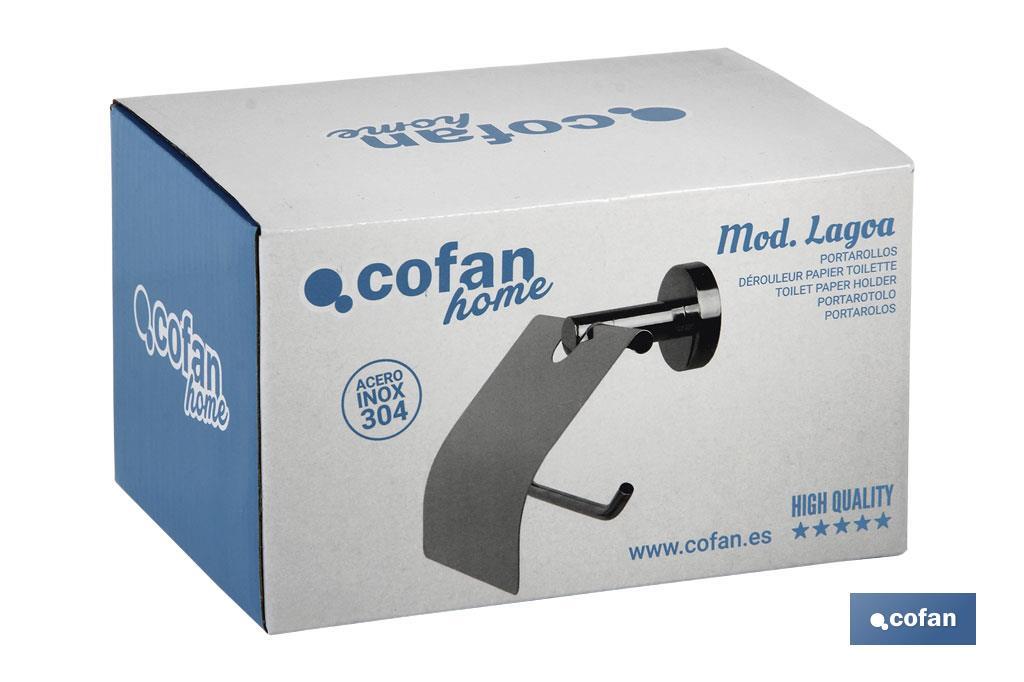 Portarrollos de papel Higiénico | Modelo Lagoa | En Acero Inoxidable 304 Satinado - Cofan