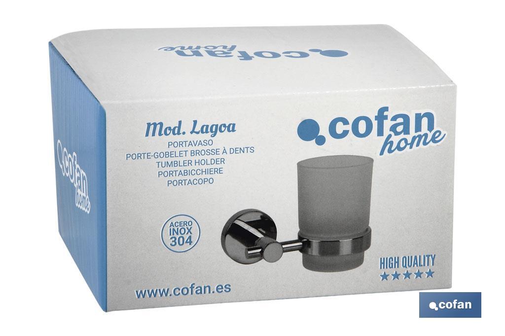Portavaso | Acero Inoxidable 304 Brillo | Modelo Lagoa - Cofan