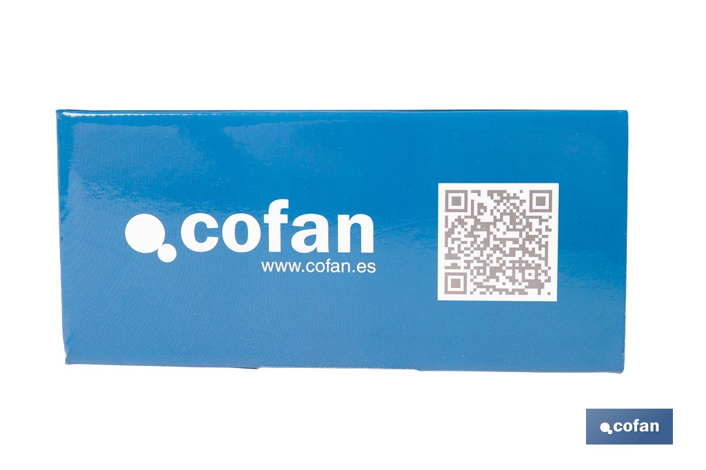 Grifo monomando para lavabo con acabado cromado | Incluye latiguillos y cartucho cerámico de 40 mm | Gama Ölfus - Cofan