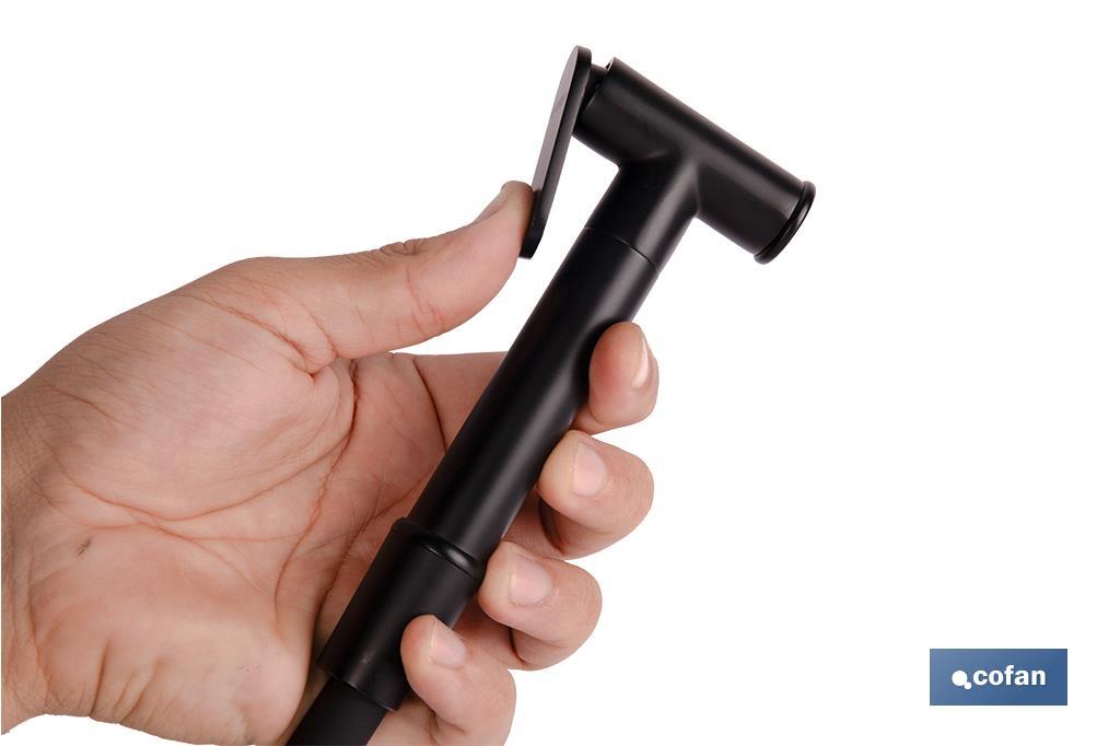 Ducha higiénica para inodoro | Grifo de bidé empotrado | Agua fría y caliente | Manguera incluida | Disponible en acabado negro y cromado - Cofan