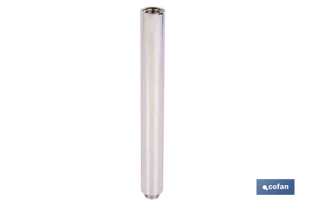 Tubo alargador de ducha de acero inoxidable | Diámetro exterior: Ø24 mm | Disponible en diferentes acabados y longitudes - Cofan
