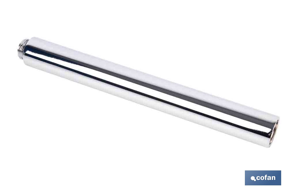 Tubo alargador de ducha de acero inoxidable | Diámetro exterior: Ø24 mm | Disponible en diferentes acabados y longitudes - Cofan