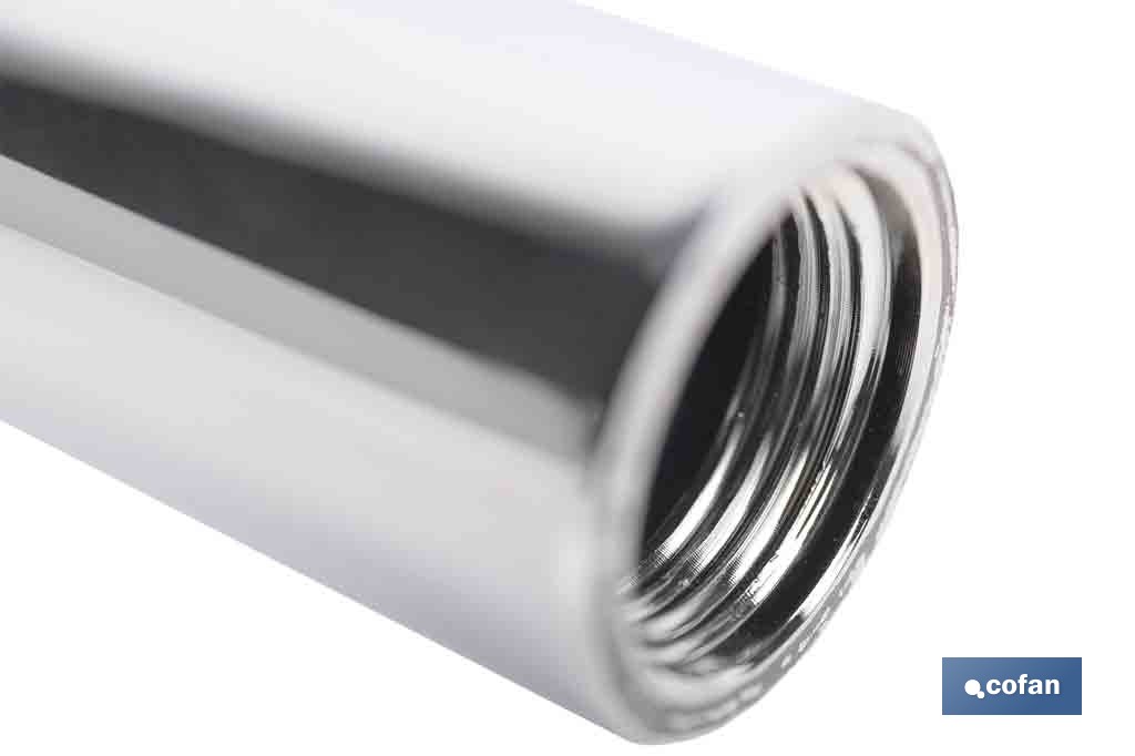 Tubo alargador de ducha de acero inoxidable | Diámetro exterior: Ø24 mm | Disponible en diferentes acabados y longitudes - Cofan