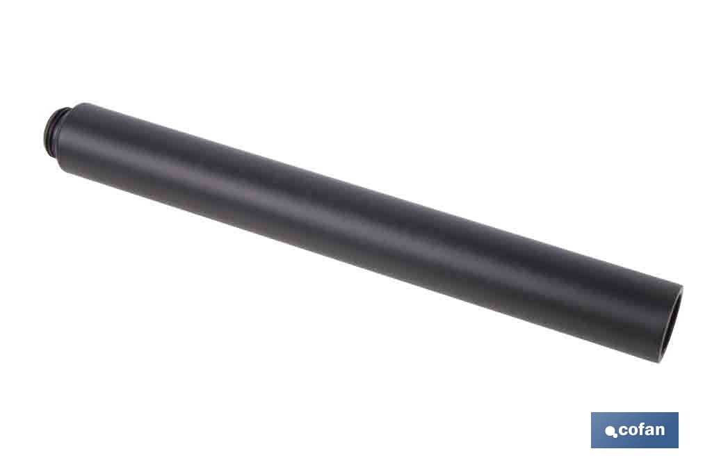 Tubo alargador de ducha de acero inoxidable | Diámetro exterior: Ø24 mm | Disponible en diferentes acabados y longitudes - Cofan