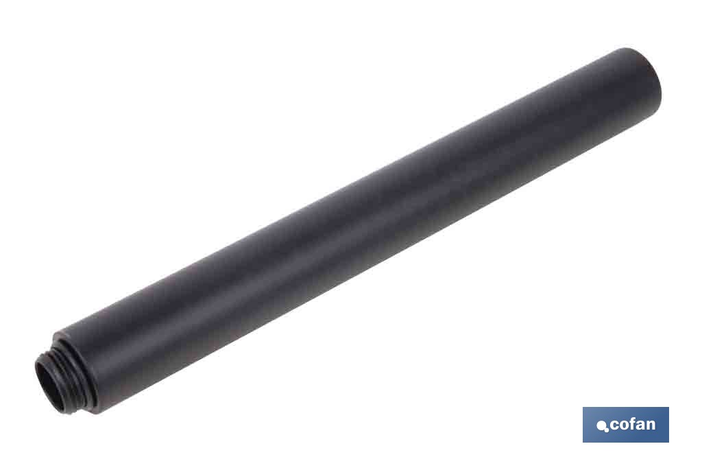 Tubo alargador de ducha de acero inoxidable | Diámetro exterior: Ø24 mm | Disponible en diferentes acabados y longitudes - Cofan
