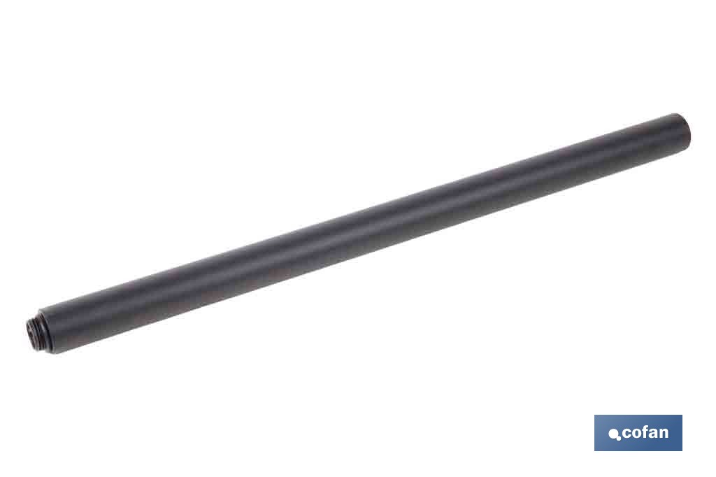 Tubo alargador de ducha de acero inoxidable | Diámetro exterior: Ø24 mm | Disponible en diferentes acabados y longitudes - Cofan